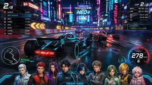 Cyberpunk Formula Neo Racing HUD
