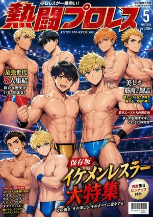 Japanese Pro Wrestling Magazine Cover