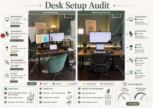 Desk Setup Audit Infographic