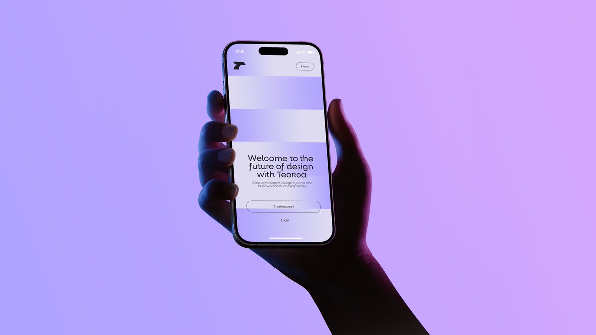 Neon Hand Holding Smartphone Mockup