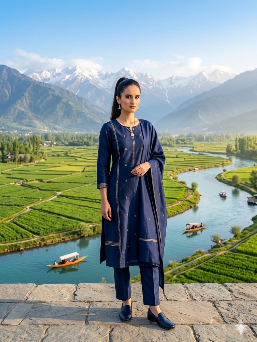 Sample output image for Kashmir Valley Portrait