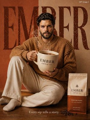 Premium Coffee Brand Advertisement