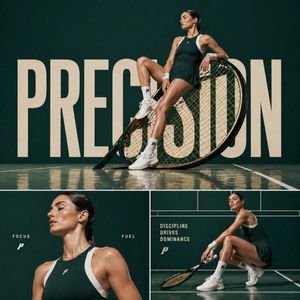 Cinematic sports fashion collage prompt