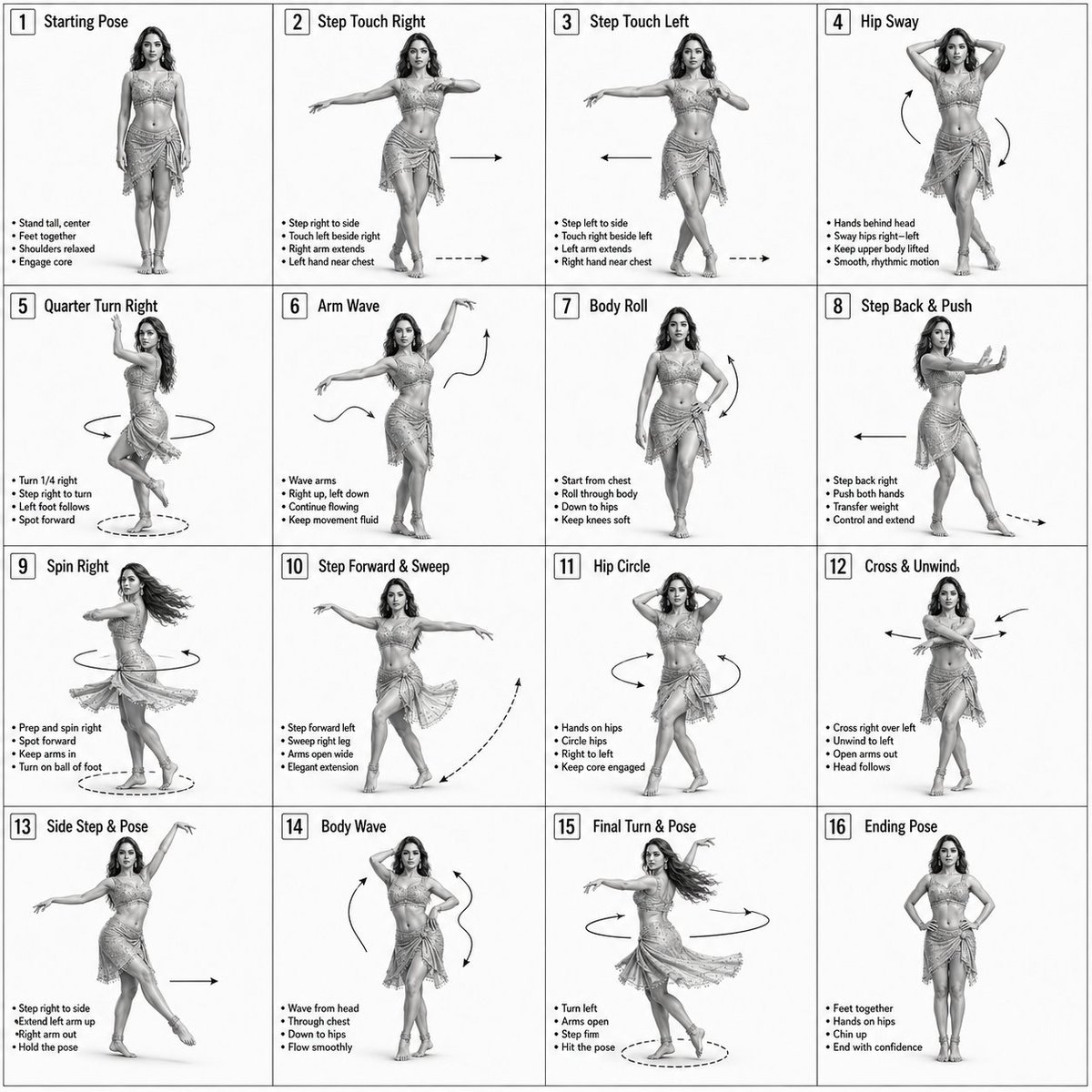 Dance Choreography Instruction Sheet