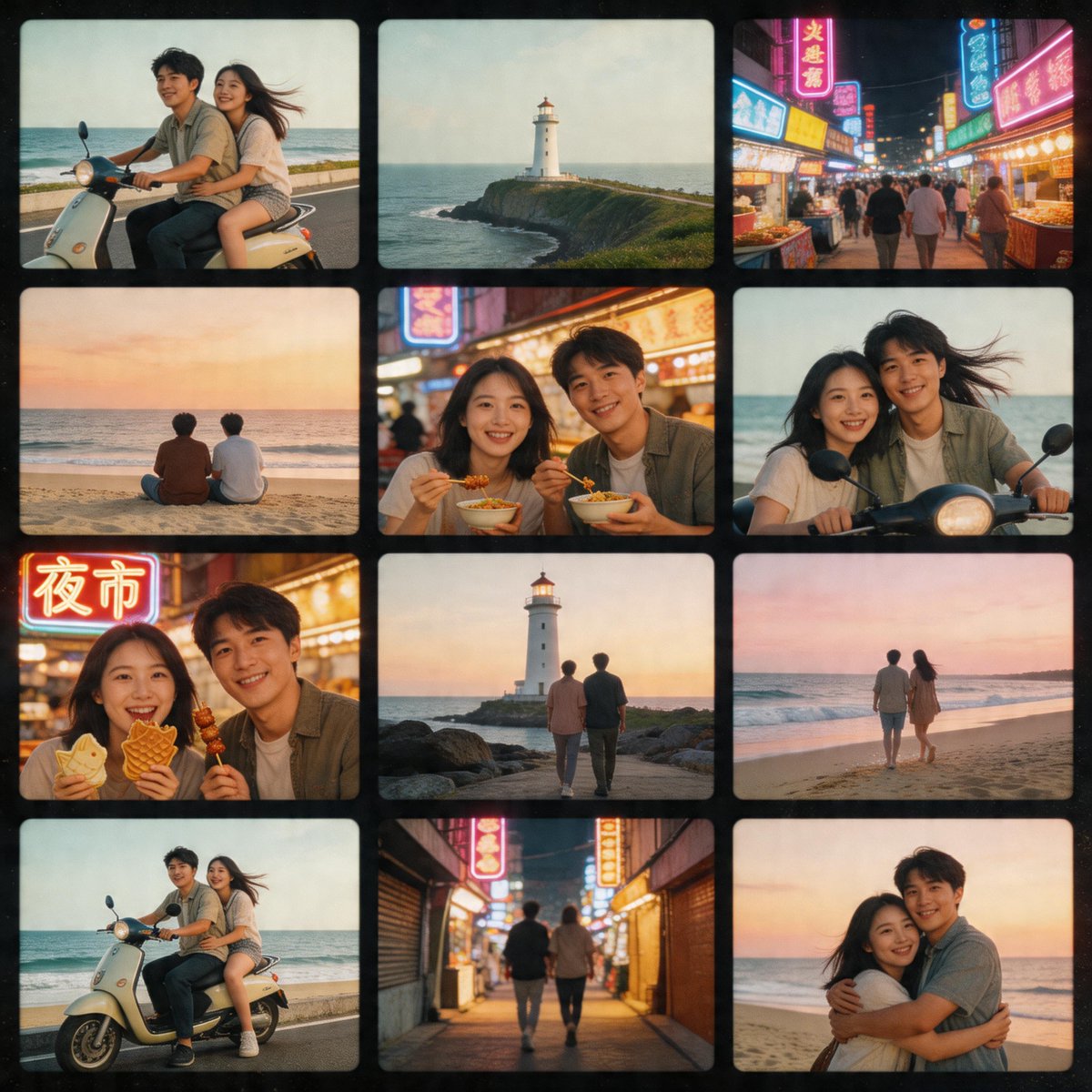 Nostalgic Tokyo Travel Collage