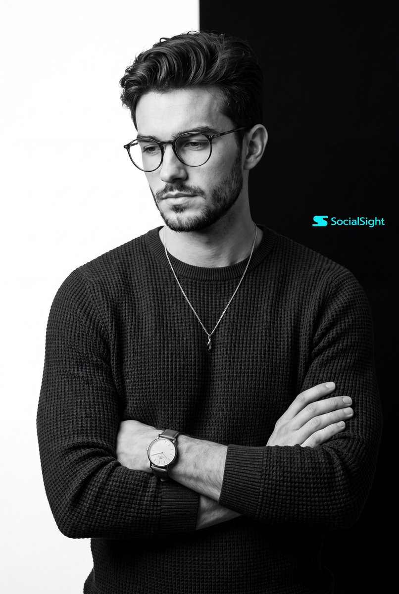 Profile / Avatar - Monochrome Studio Portrait - Image 1