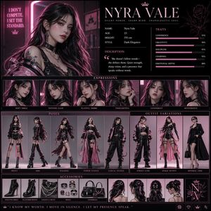 Luxury Fashion Character Concept Poster