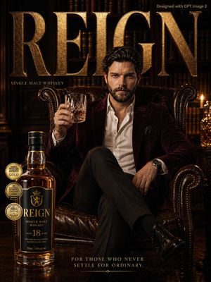 Premium Whiskey Brand Advertisement