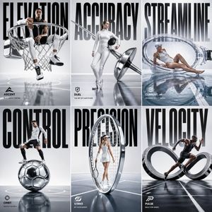 Luxury Sportswear 2x3 Campaign Grid