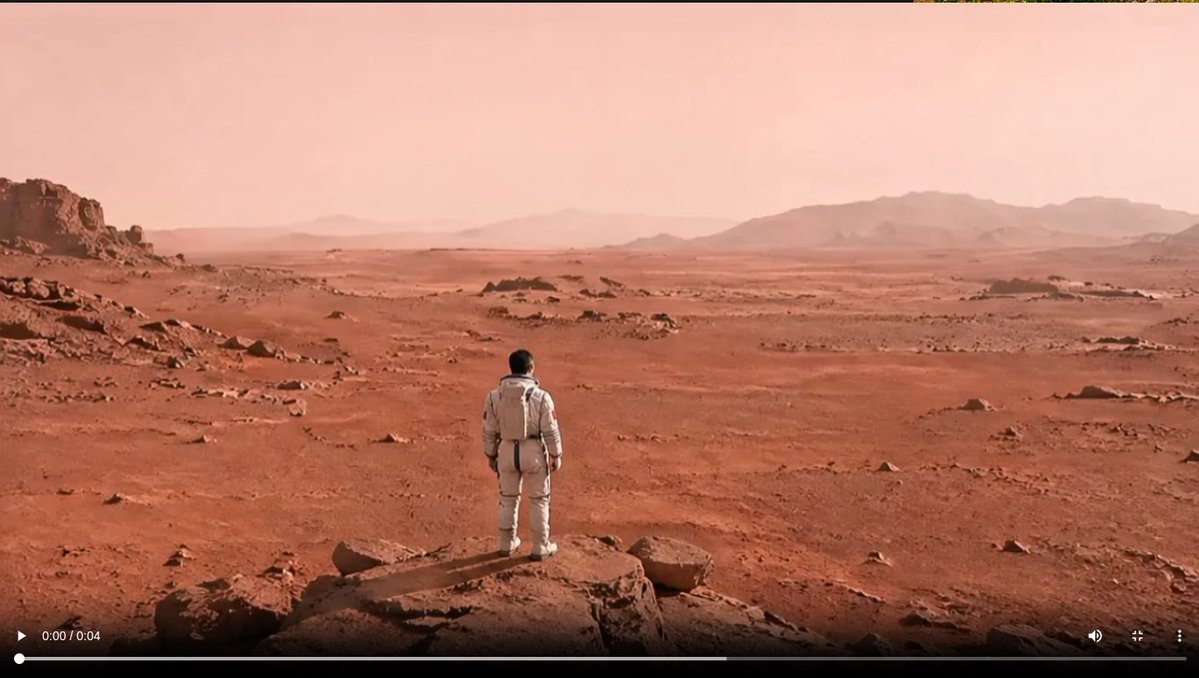 YouTube Thumbnail - Astronaut on a Red Desert World - Image 1