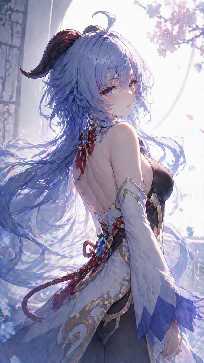 Profile / Avatar - Ethereal Blue-Haired Fantasy Portrait - Image 1