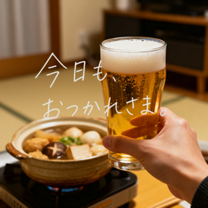 Cozy Beer Toast with Oden