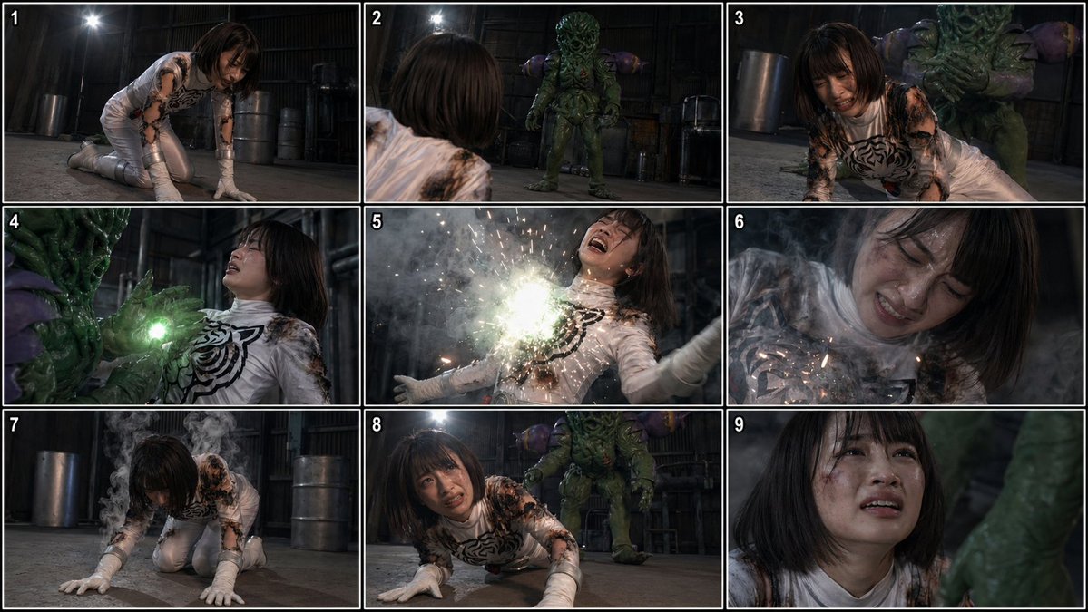 Comic / Storyboard - Superheroine Peril Storyboard Grid generated image example