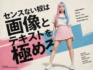 Japanese AI Creative Manifesto Poster