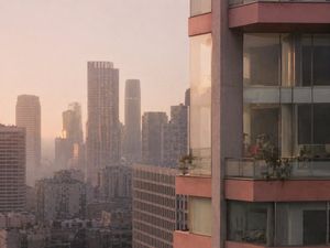 Luxury High-Rise at Hazy Sunrise