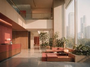 Sunlit Luxury Modern Lobby
