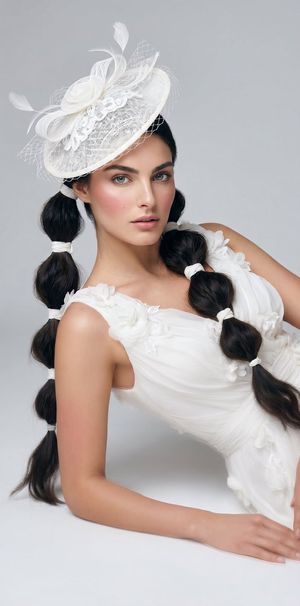 Editorial Bridal Portrait with Fascinator