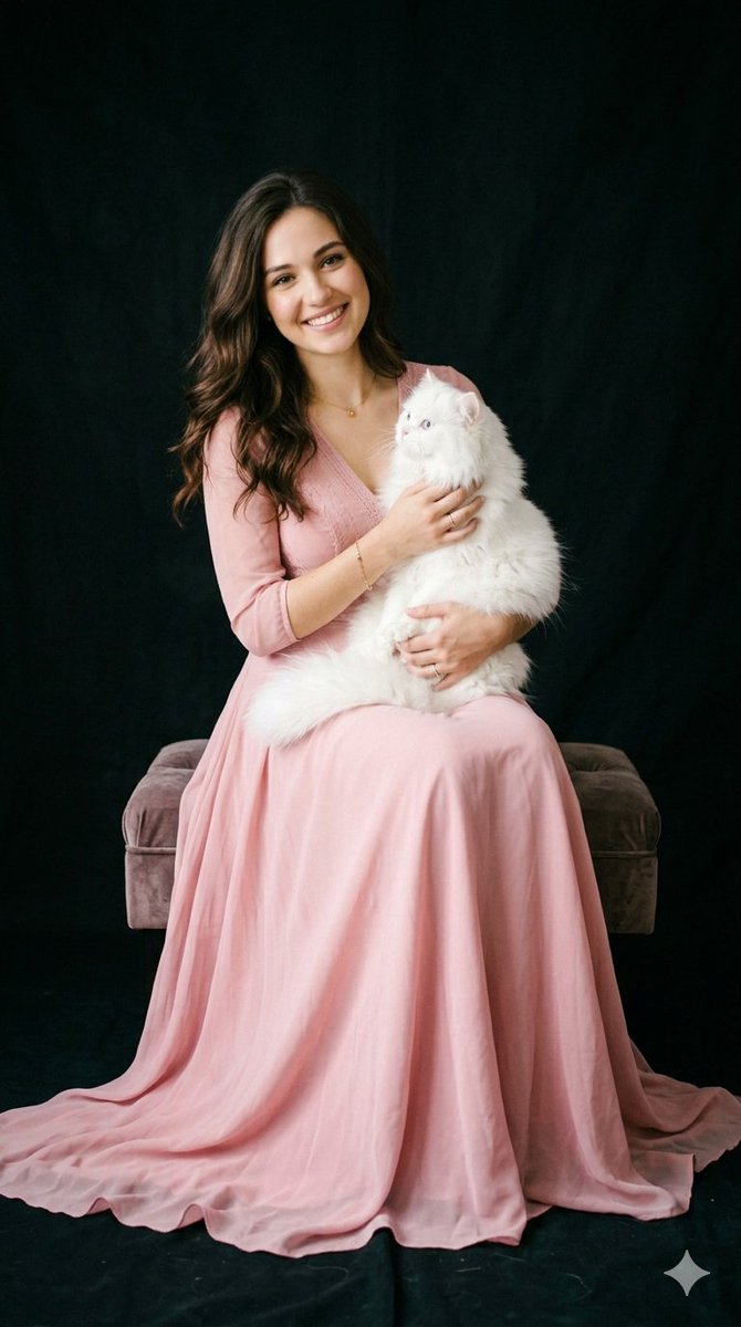 Sample output image for Studio Portrait with Persian Cat