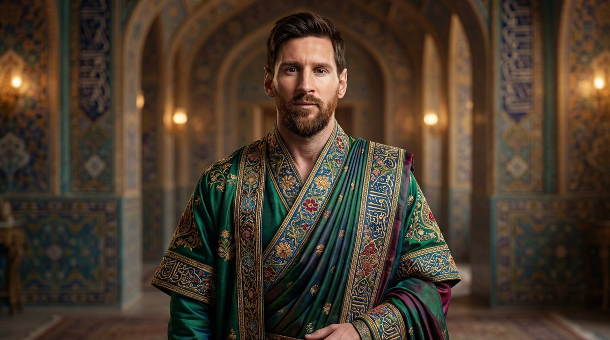 Sample output image for Persian Court Robe Portrait