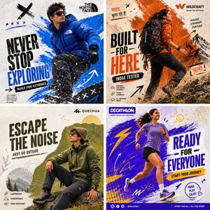Outdoor Sportswear Advertising Grid