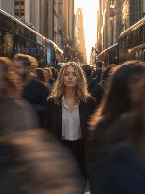 Golden Hour Motion Blur Portrait