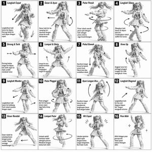 3D Grayscale Dance Reference Sheet