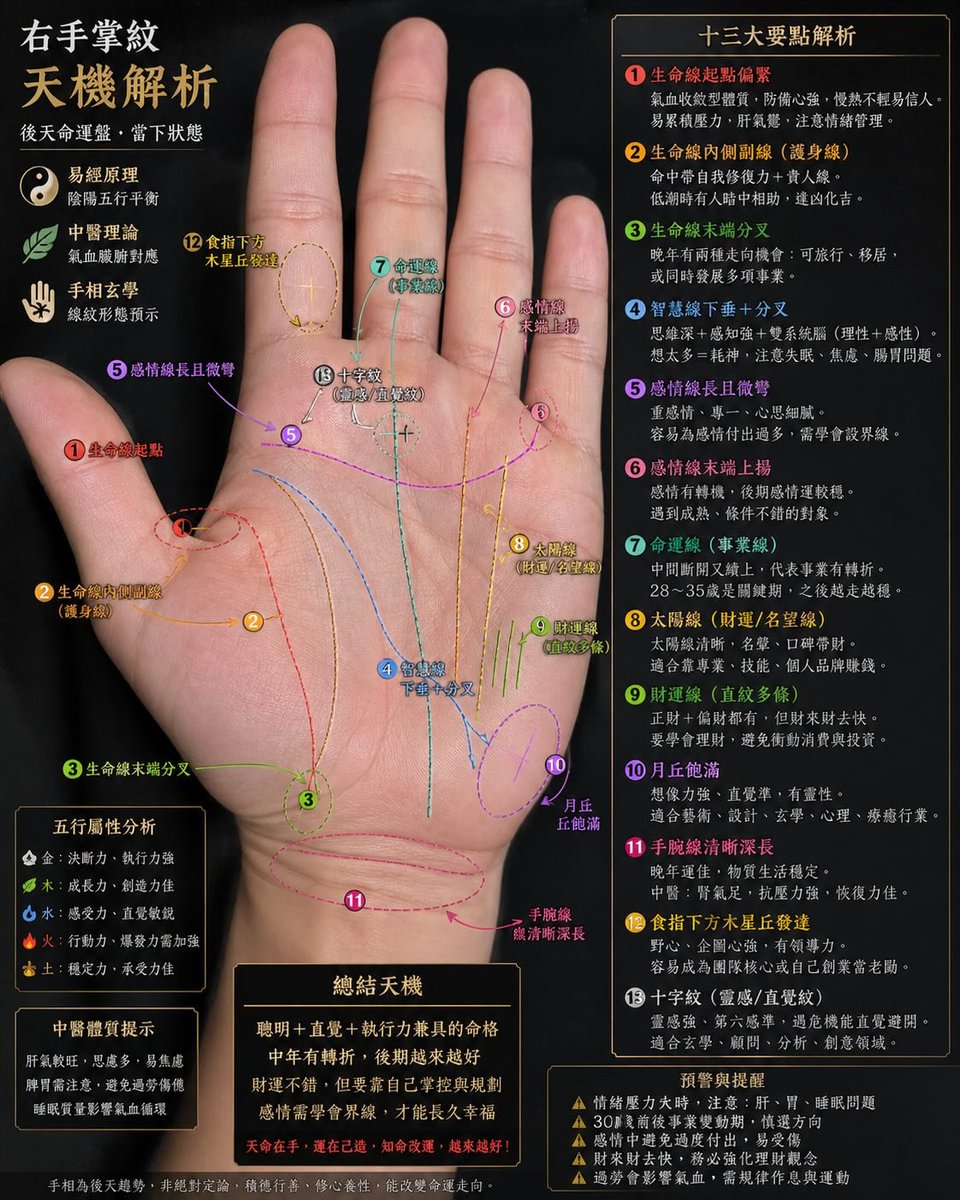 Infographic / Edu Visual - Palmistry Analysis Card Generator - Image 2