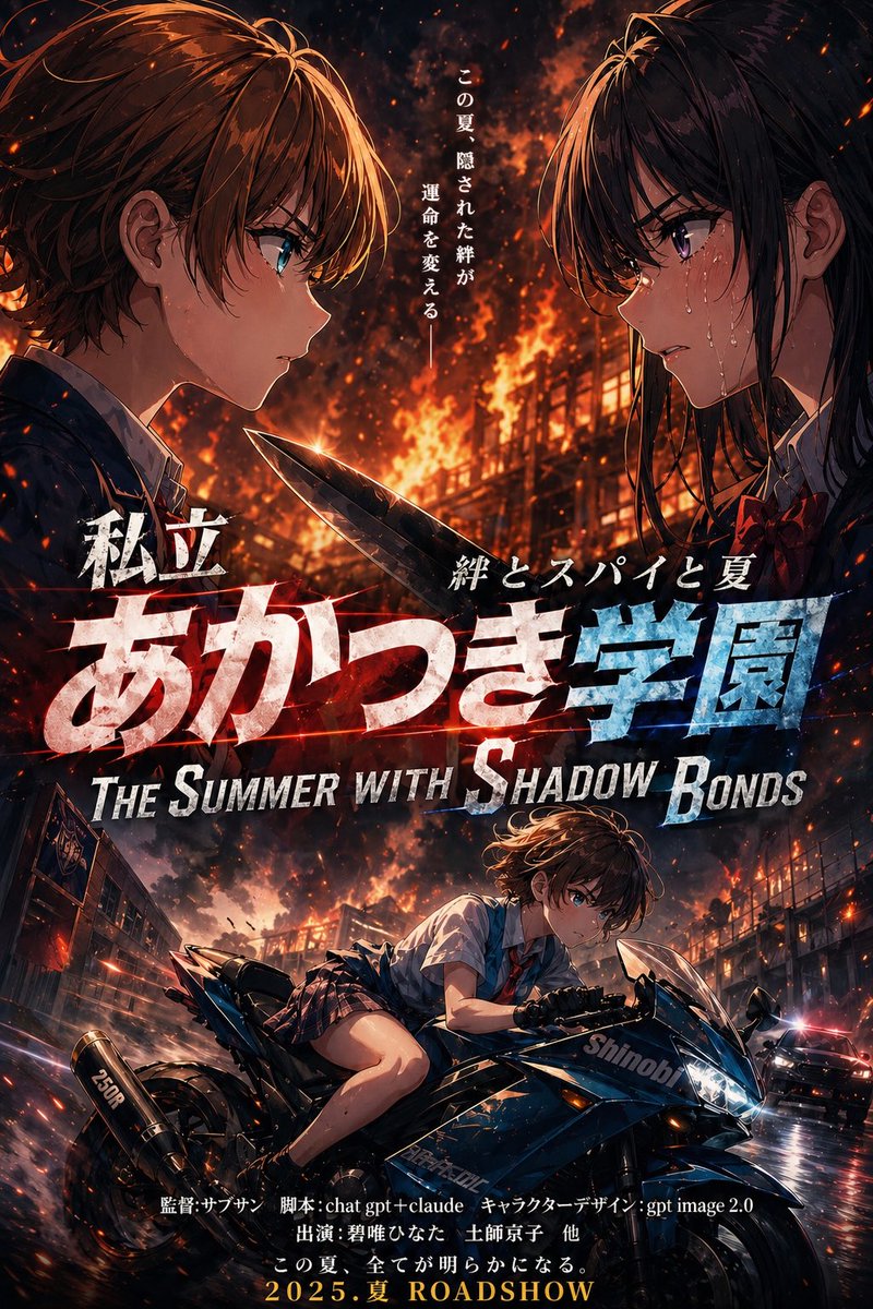 Comic / Storyboard - Burning Anime School Thriller Poster - Image 1