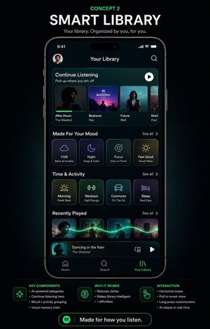 Smart Library Music App Concept