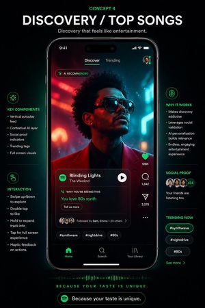 Spotify Discovery UI Concept Poster