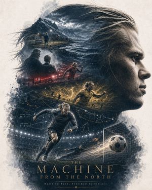 Cinematic Nordic Football Legend Poster