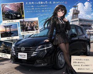 Anime Car Personification Tribute Poster
