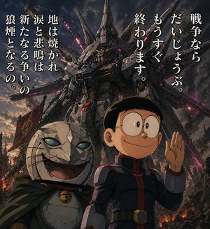 Manga Panel to Apocalyptic Mecha Poster