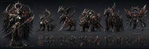 Gothic Combining Mecha Concept Sheet
