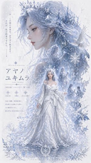 Ice Kingdom Princess Fantasy Poster
