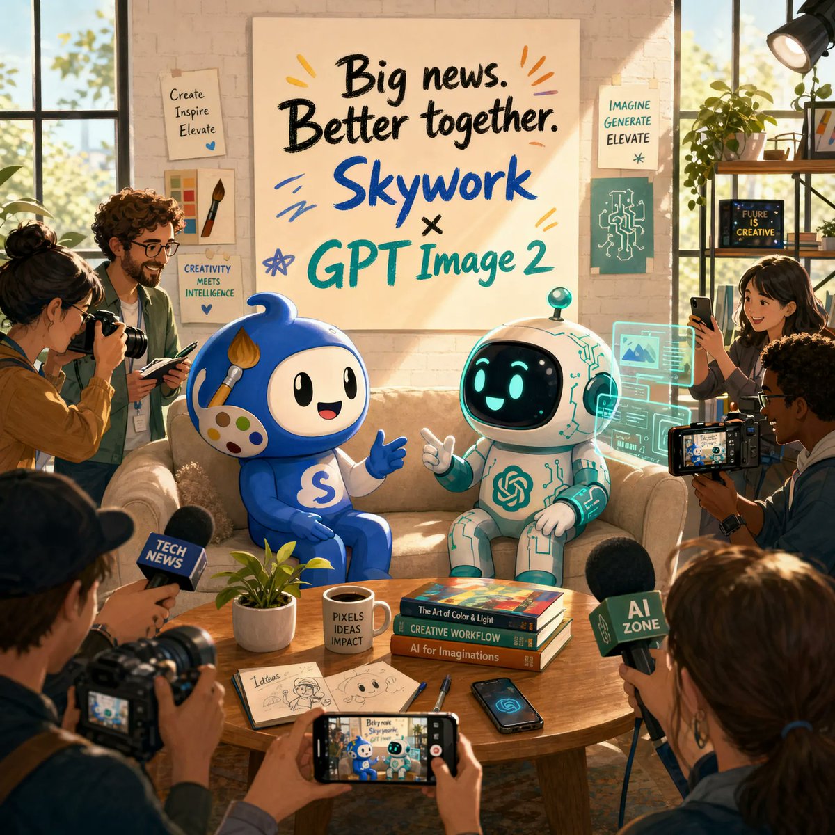 Product Marketing - AI Partnership Launch Poster Scene - Image 1