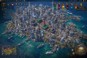 Civ-Style Tokyo Island Megacity Screenshot