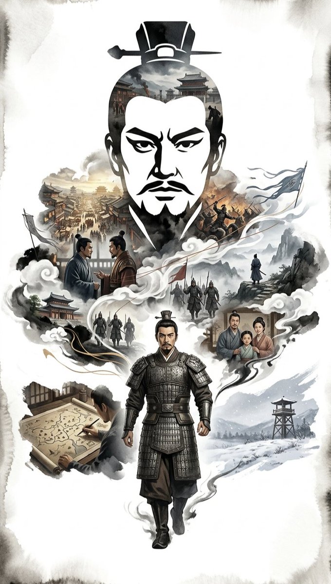 Sample output image for Ink-Wash Cinematic Montage Poster