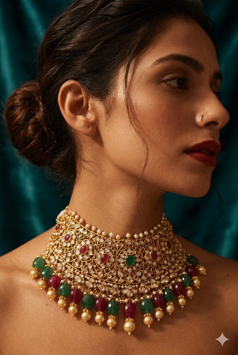Sample output image for Luxury jewelry fashion editorial