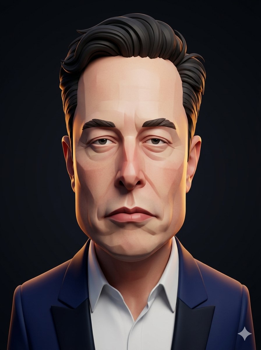 Sample output image for 3D Stylized Caricature Portrait