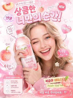 Korean-Style Interactive Beverage Poster