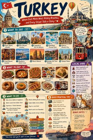 Infographic Travel Guide Poster