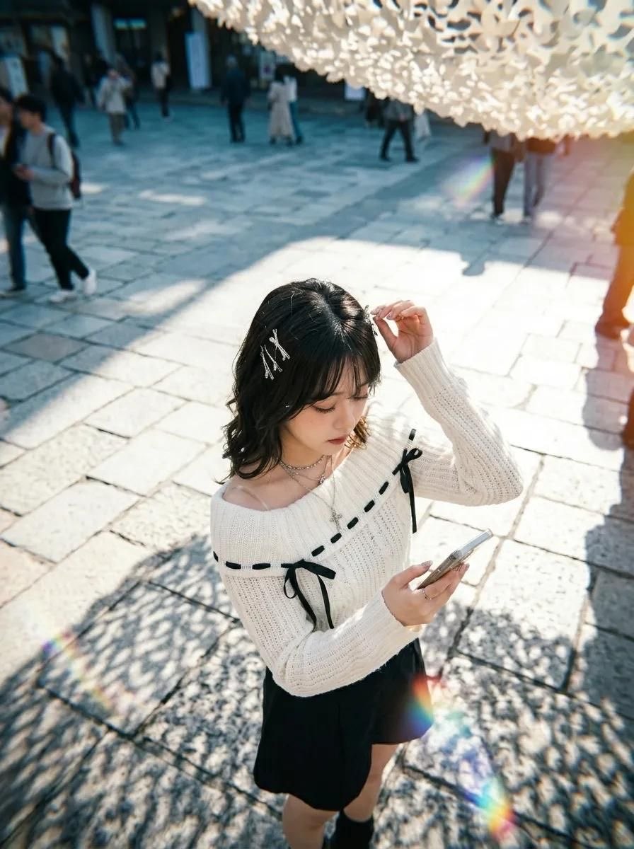 Tilt-Shift Analog Aesthetic Portrait example 3