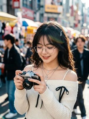 Tilt-Shift Analog Aesthetic Portrait