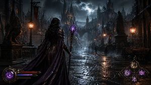 Dark Medieval Sorceress Scene