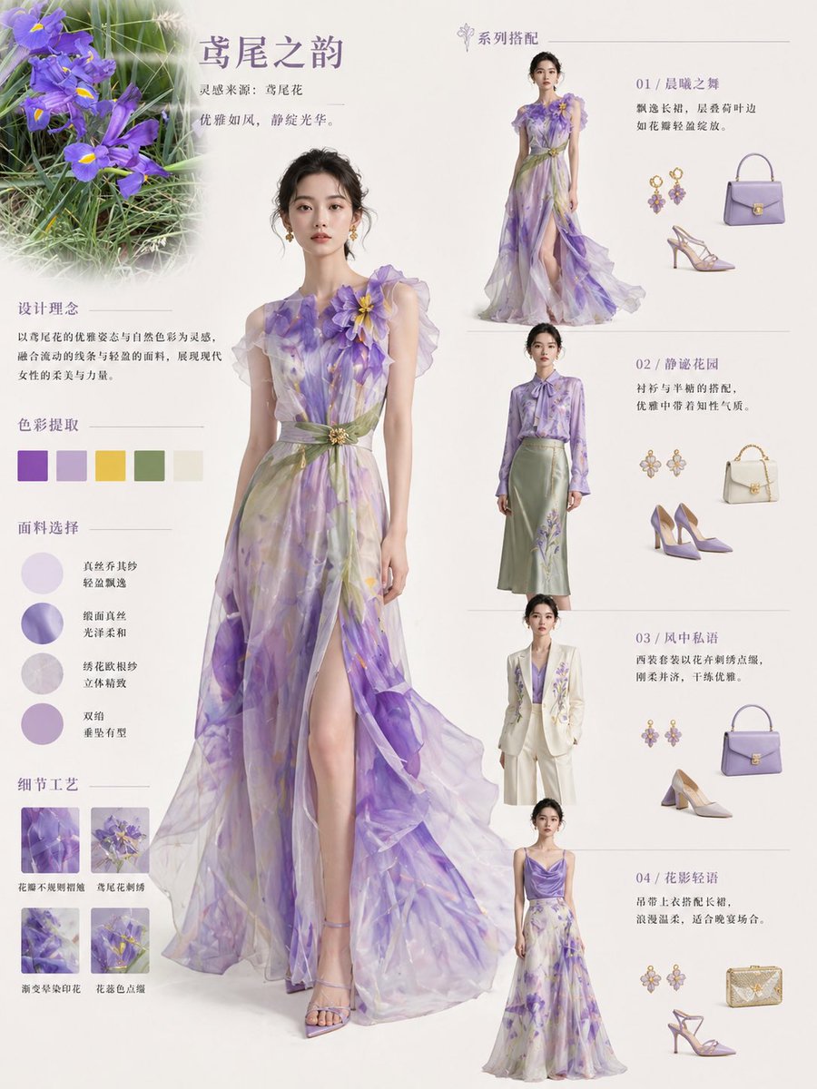 Floral-Inspired Elegant Fashion example 3