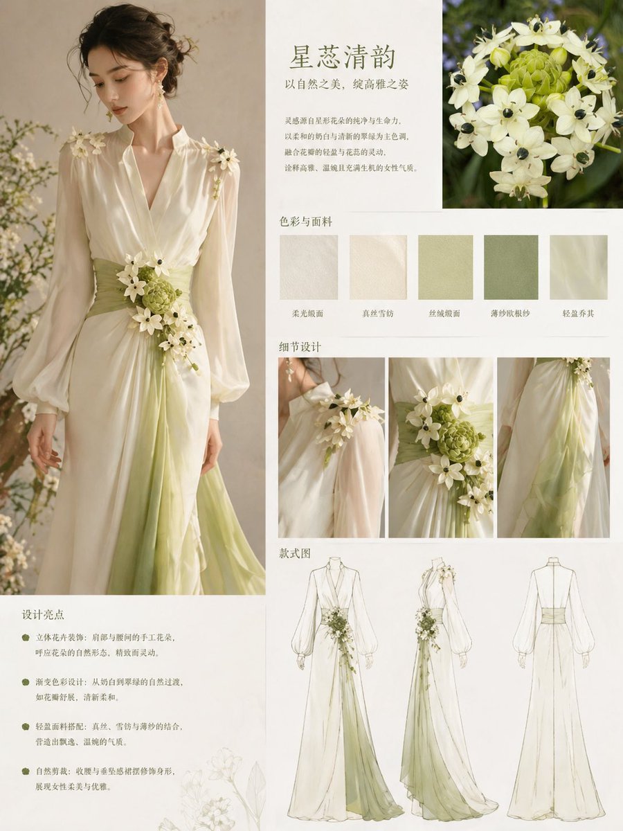 Floral-Inspired Elegant Fashion