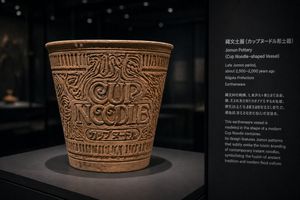 Jomon Pottery Museum Exhibit Mashup