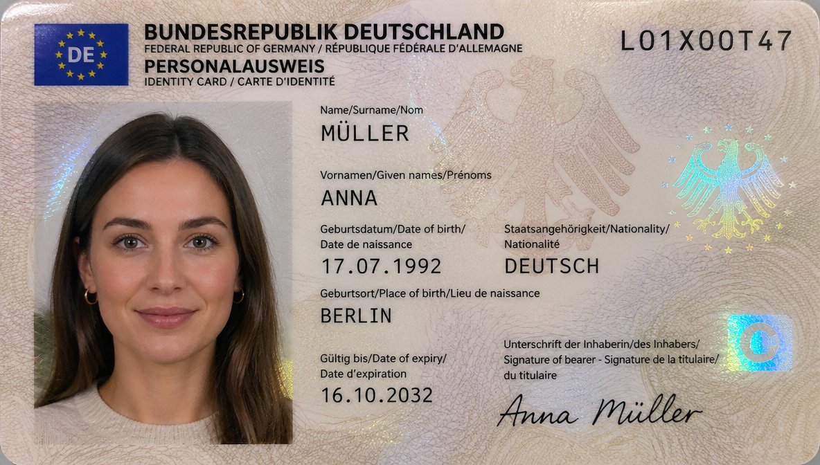 Detailed Identity Card Photography example 2