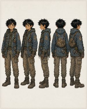 Five-View Boy Scavenger Turnaround